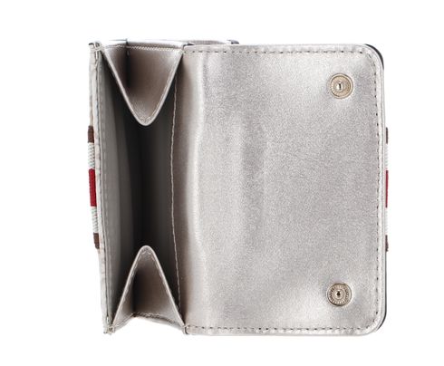 ◇THE MUSEUM VISITOR◇ L LOGO CARD WALLET SILVER METAL LOGO CARD WALLET (SILVER) : THE MUSEUM VISITOR