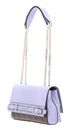 GUESS Sestri Logo Convertible Xbody Flap Bag Latte Logo / Lavender