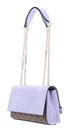 GUESS Sestri Logo Convertible Xbody Flap Bag Latte Logo / Lavender