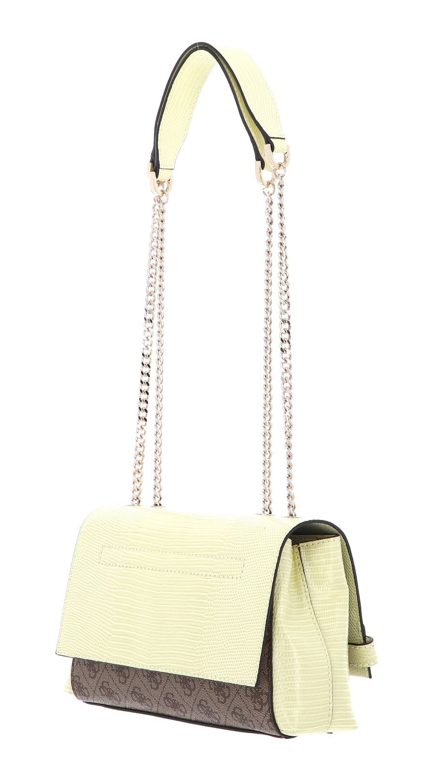 GUESS Izzy Convertible Xbody Flap Bag – Borsa A Tracolla Latte Con Logo, 22x14x7 Cm