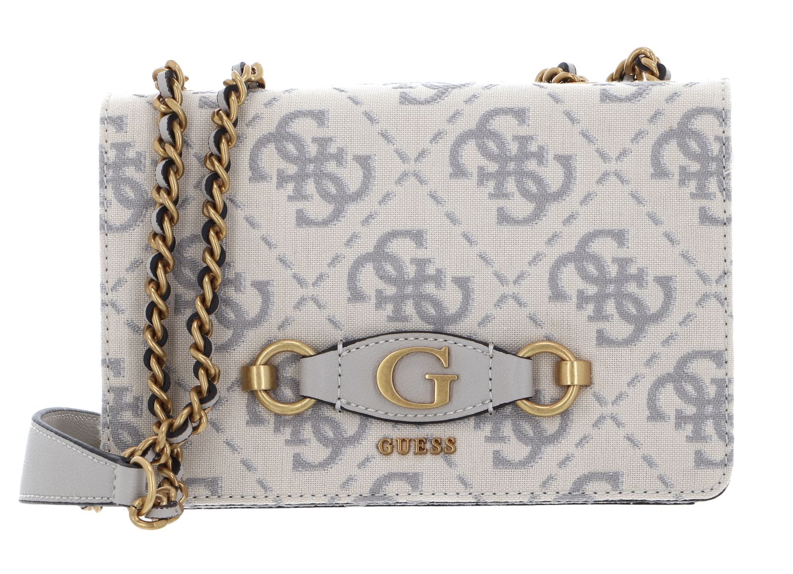 GUESS Umhängetasche Izzy Convertible Xbody Flap Dove Logo | modeherz