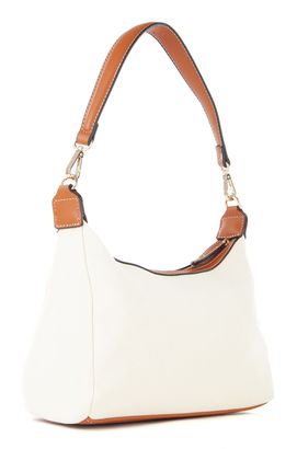【Valentino】◆Leith Shoulder Cross Bag◆Ivory/Brown◆ Valentino Bags Leith Shoulder bag cotton ivory/brown