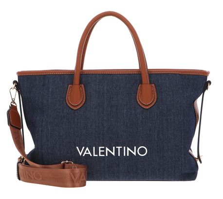 Sac à Bandoulière Valentino Leith Re Flap Bag - Denim Et Cuir - Neuf Avec étiquettes - Made In Italy