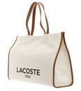 LACOSTE Heritage Canvas Shopping Bag Natural Tan