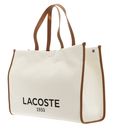 LACOSTE Heritage Canvas Shopping Bag Natural Tan