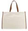 LACOSTE Heritage Canvas Shopping Bag Natural Tan