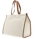 LACOSTE Heritage Canvas Shopping Bag Natural Tan