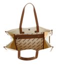 LACOSTE Heritage Canvas Shopping Bag Natural Tan