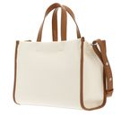 LACOSTE Heritage Canvas Shopping Bag Natural Tan LACOSTE Heritage Canvas Shopping Bag Natural Tan