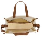 LACOSTE Heritage Canvas Shopping Bag Natural Tan LACOSTE Heritage Canvas Shopping Bag Natural Tan