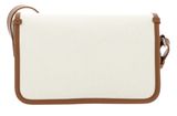 LACOSTE Heritage Canvas Flap Crossover Bag Natural Tan
