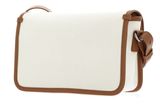 LACOSTE Heritage Canvas Flap Crossover Bag Natural Tan