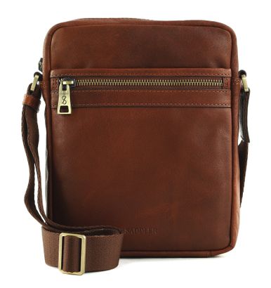 SADDLER Valle Messenger Bag Midbrown