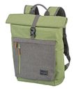 travelite Basic Rollup Backpack Green / Grey