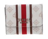 GUESS Nelka Card Case & Coin Purse Cream Logo GUESS Nelka Card Case & Coin Purse Cream Logo