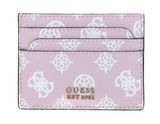 GUESS Laurel Card Holder Pale Pink Logo