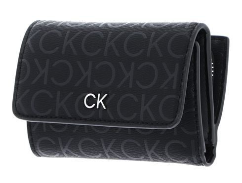 Calvin Klein CK Daily Trifold Wallet S Black Epi Mono