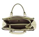 GUESS Sestri Logo Luxury Satchel Latte Logo / Pale Yellow GUESS Sestri Logo Luxury Satchel Latte Logo / Pale Yellow