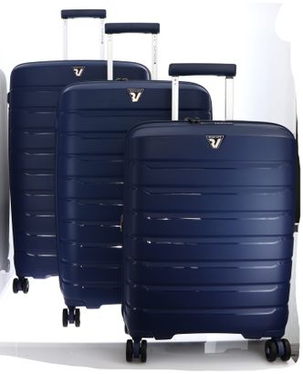 RONCATO B-Flying 4 W Trolley Exp (L + M + C) Blu Notte