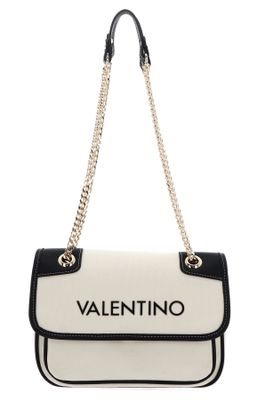 VALENTINO Leith Re Flap Bag Naturale / Nero