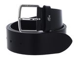 LACOSTE Elegance Plain Leather Belt W130 Noir LACOSTE Elegance Plain Leather Belt W130 Noir