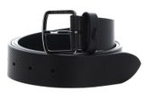 LACOSTE Casual Punch Leather Belt W130 Noir LACOSTE Casual Punch Leather Belt W130 Noir