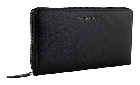 bugatti Mira Ladies Long Zip Wallet Black