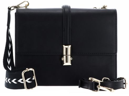 SEIDENFELT MANUFAKTUR Lilla Ro Boxy Crossbody Bag Black / Gold SEIDENFELT MANUFAKTUR Lilla Ro Boxy Crossbody Bag Black / Gold