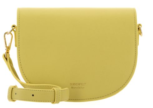 SEIDENFELT MANUFAKTUR Heby Saddle Bag Lemon / Gold