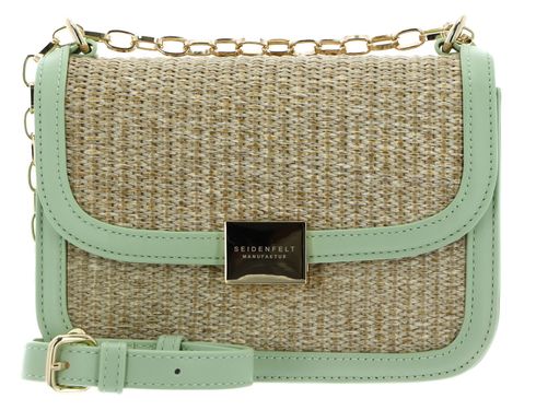 SEIDENFELT MANUFAKTUR Tanhua Crossbag Peppermint Green / Gold