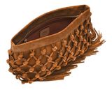 FOSSIL Penrose Pouch Clutch Saddle Suede