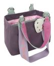 Fritzi aus Preußen Izzy Mini Canvas Shoulder Bag Purple Cat