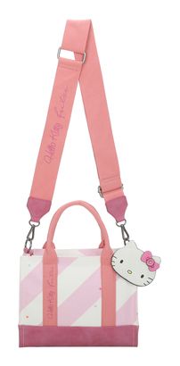 Fritzi aus Preußen Izzy09 Canvas Stripe Hello Kitty Shopper Ice Rose