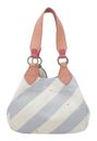 Fritzi aus Preußen Izzy Mini Canvas Stripe Shoulder Bag Ice blue