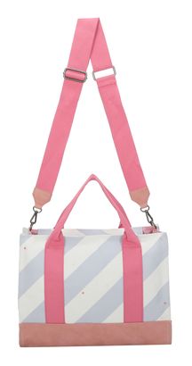 Fritzi Aus Preußen 'Izzy09' Shopper Tasche Hello Kitty Ice Rose - Canvas Mit Streifen, 26x21x10 Cm