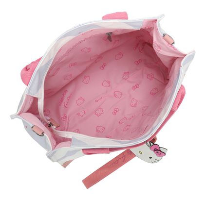 ショルダーバッグ・ポシェット Hello Kitty | Hello Kitty fritzi Canvas Handbag Ice Blue Sanrio Cartoon Character Hello Kitty Shoulder Handbag