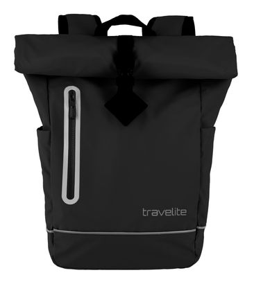 travelite Basics Roll-Up Backpack Plane Black
