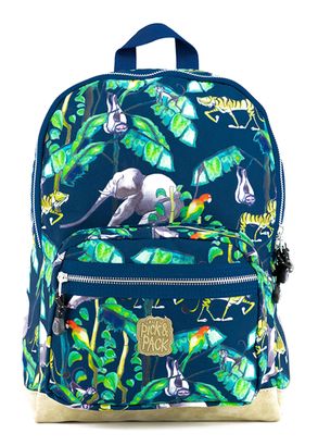 Pick & Pack Happy Jungle Backpack M Navy