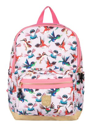 Pick & Pack Birds Backpack M Soft Pink