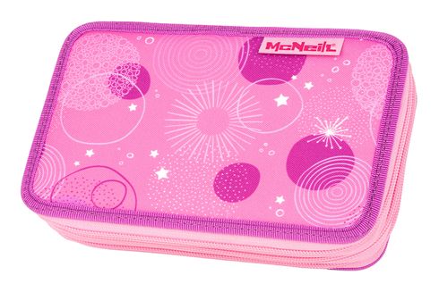 McNeill Pencil Case with Three Compartments Pinky