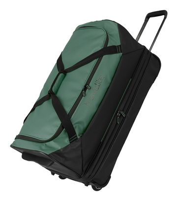 travelite Basics Trolley Travel Bag Expandable Green