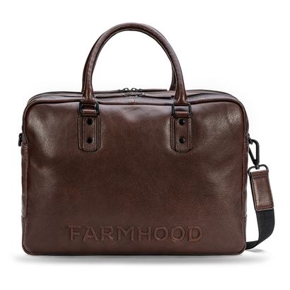 Farmhood Memphis Briefcase RV 2F Dark Brown