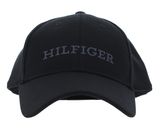 TOMMY HILFIGER TH Monotype Jersey 6 Panel Cap Black TOMMY HILFIGER TH Monotype Jersey 6 Panel Cap Black