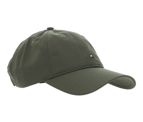 TOMMY HILFIGER TH Flag Poly 6 Panel Cap Utility Olive