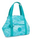 kipling Basic Print Art Medium Tote Aqua Pool kipling Basic Print Art Medium Tote Aqua Pool
