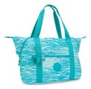 kipling Basic Print Art Medium Tote Aqua Pool kipling Basic Print Art Medium Tote Aqua Pool