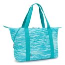 kipling Basic Print Art Medium Tote Aqua Pool kipling Basic Print Art Medium Tote Aqua Pool