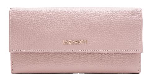 Lazarotti Bologna Leather Wallet With 12 Card Slots Pink