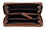 Lazarotti Bologna Leather Zip Around Wallet With 16 Card Slots Brown Lazarotti Bologna Leather Zip Around Wallet With 16 Card Slots Brown