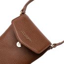 Lazarotti Bologna Leather Mobile Pouch Brown